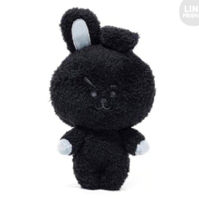 BTS BT21 COOKY Monotone Plush Doll Stuffed LINE FRIENDS BLACK