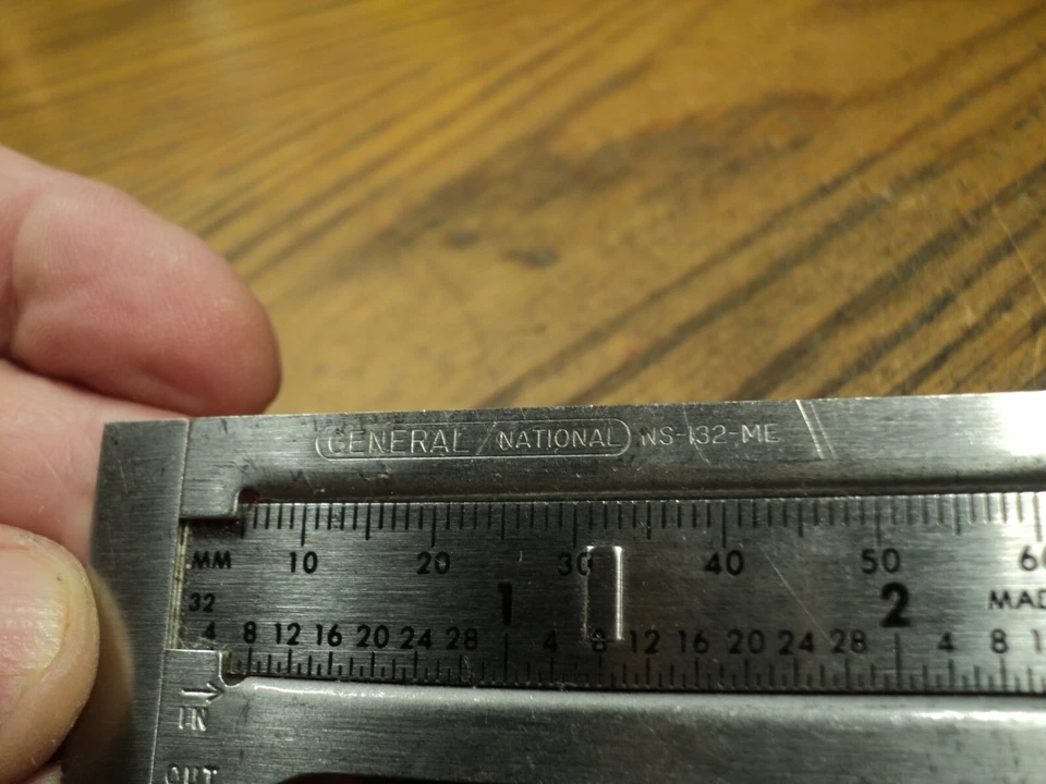 Vintage General/National 3" / 100mm Caliper Tool No. NS-132-ME  4-3/4" Long USA - Image 4 of 4