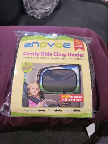 Enovoe Comfy Ride Cling UV Sonnenschutz Autoschirme 4er-Pack Netz Design Neu