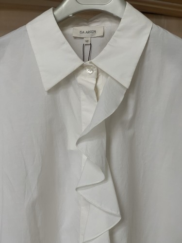 Isa Arfen Relaxed Founce Top White UK12 - Picture 6 of 18