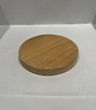 99X 5" diameter x 3/4" ht unfinished wood turned lamp base no hole