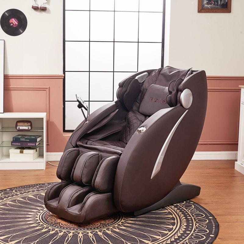 Full Body Massage Chair, Zero Gravity SL-Track Shiatsu, Foot Rollers, Black