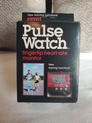  Vintage 80's Elexis Pulse Watch With Fingertip Heart Rate Monitor - New