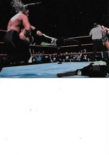 WF Smack Down Chromium trading card #75 Shane McMahon vs X-Pac WWE 1999