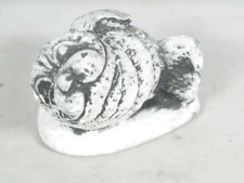 Mt St Helens Ash Walrus Sculpture, Hand made by BEKKA, 2.25 inches, USA