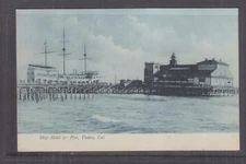 CALIFORNIA, VENICE, SHIP HOTEL & PIER, c1905 ppc., unused.