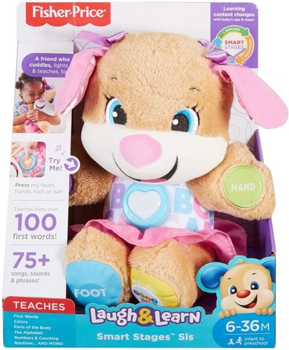 Fisher Price Laugh And Learn Smart Stages Sis Puppy Sensory Learning Baby - 第 6/10 張圖片
