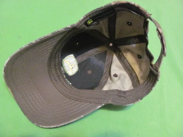 Gorra/Gorra de Béisbol John Deere Bordada Logo Correa Ajustable Camuflaje Trasero Foto 2 de 3