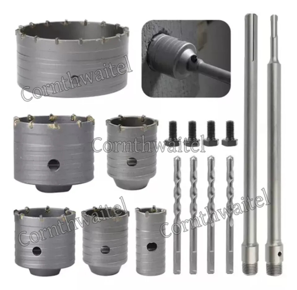 Hammer Drill Wall Drill Bit Set SDS Plus Hammer Wall Hole Saw Open