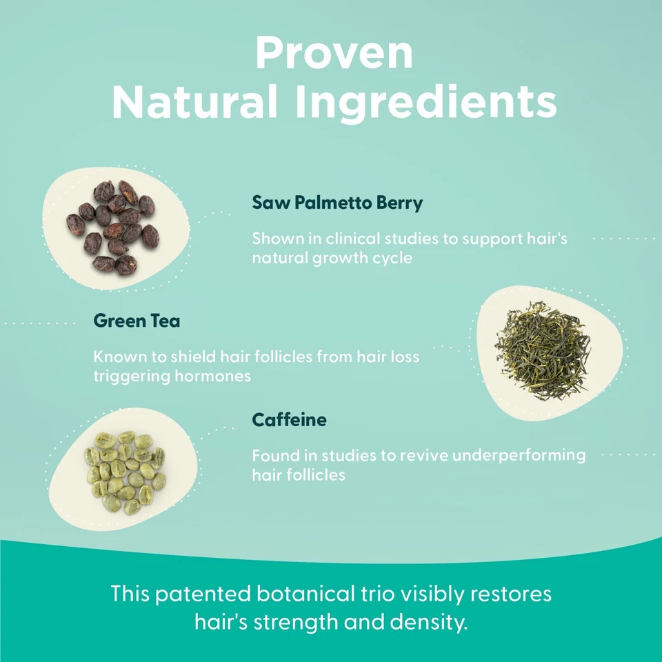 Acondicionador sin enjuague para pérdida de cabello, vegano natural, bloqueadores DHT para adelgazamiento del cabello Foto 4 de 4