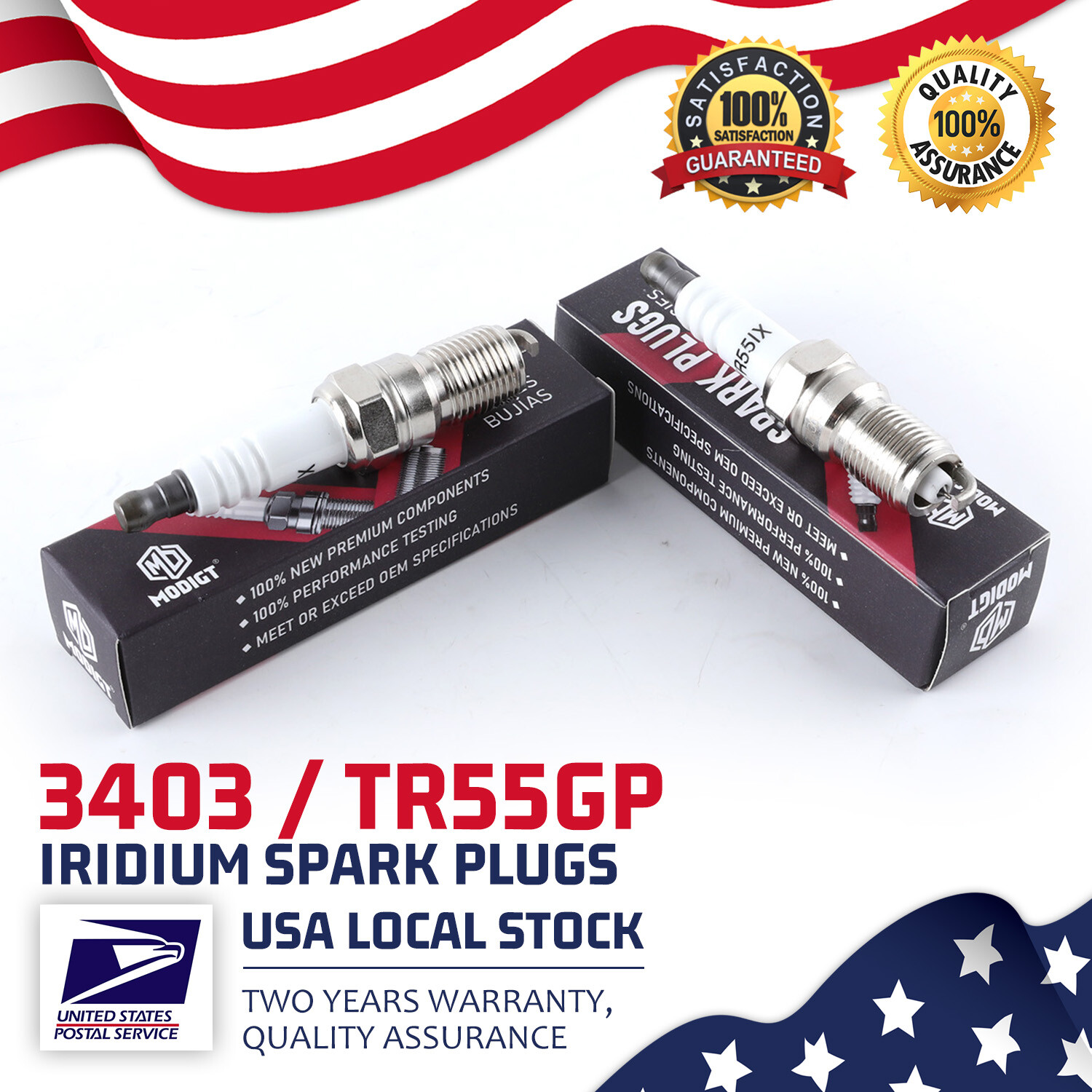 6 PCS For NGK 3403 TR55GP Iridium Spark Plugs OEM Replace For Ford Chevrolet V6