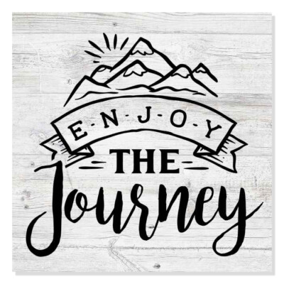 Enjoy the Journey Rustic Looking Camping Outdoors Wood Sign B3-12120062074