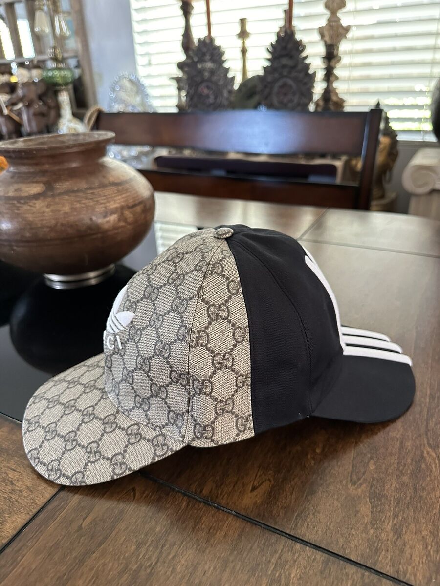 Gucci x Adidas Collaboration Double Visor Cap Size L (59cm Gucci x Adidas Collaboration Double Visor Cap Size L (59cm