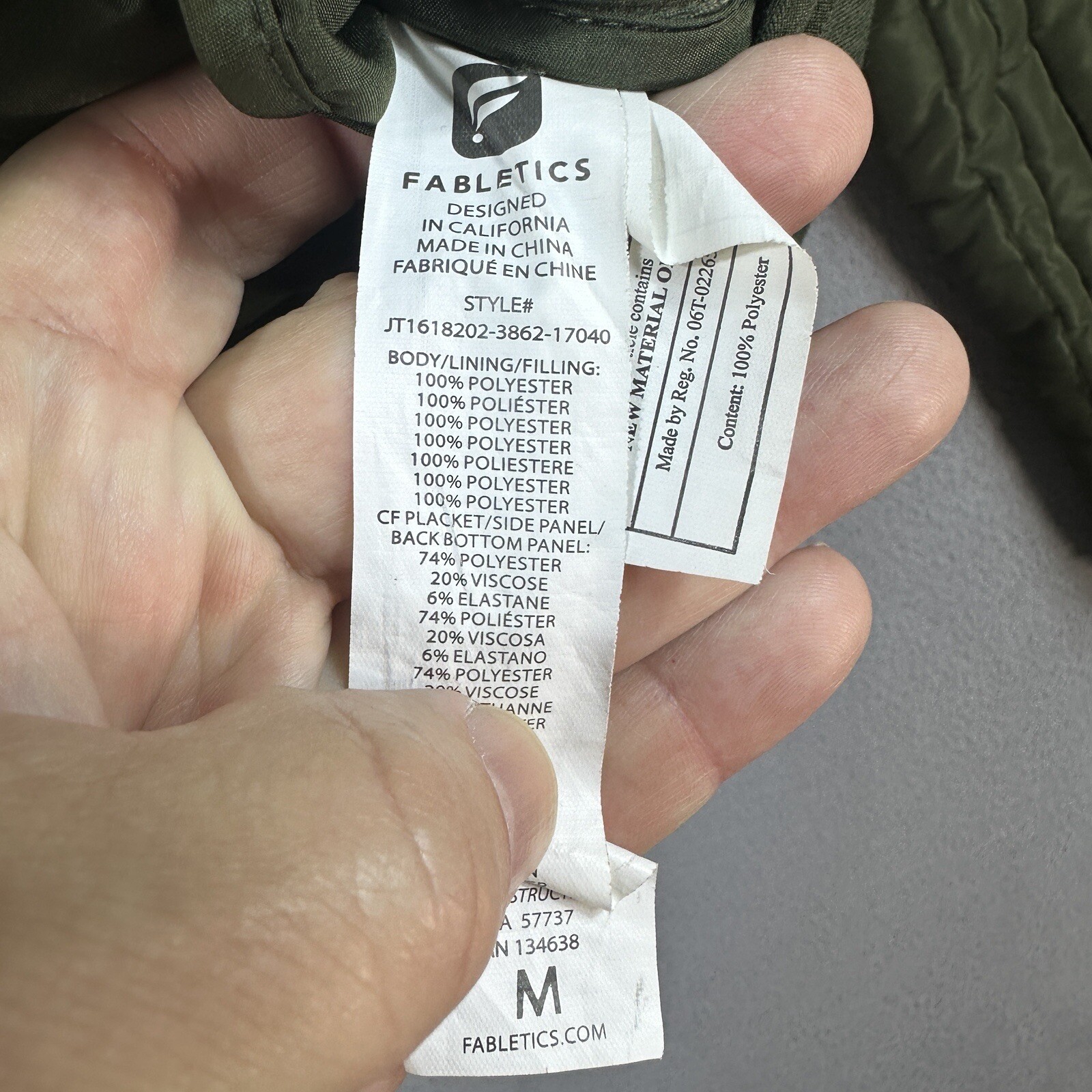 Fabletics Jacket Womans Medium Green Long Sleeve … - image 5