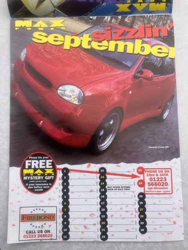 MAX POWER 1997 COVER AUTOS KALENDER - SELTENE 12 AUTOS - Bild 11 von 12