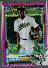 2021 Bowman Chrome Mega Box Prospects Pink Refractors #BCP216 Pedro Pineda /199