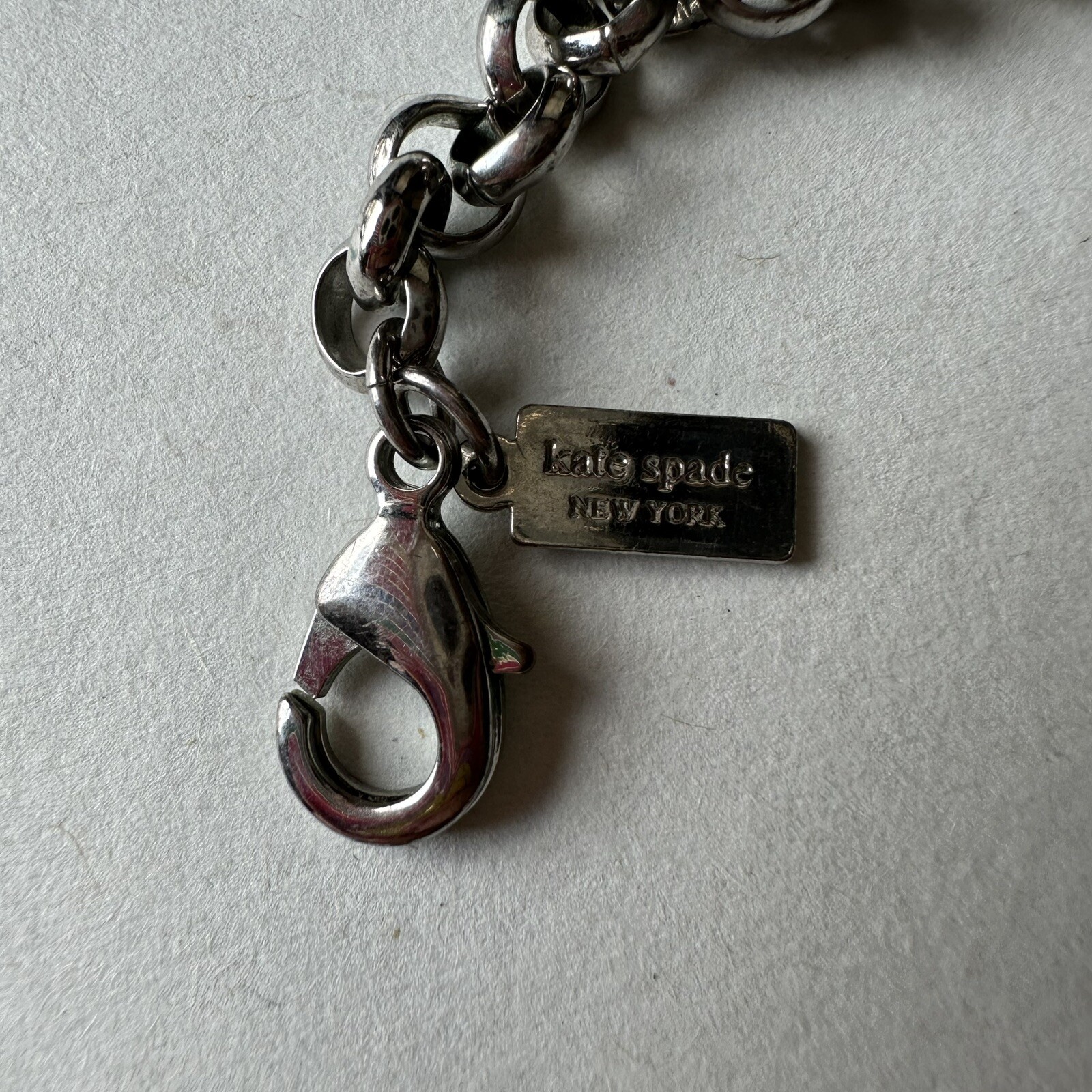 Kate Spade Metallic Gray/Silver Statement Necklac… - image 2