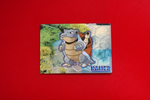 BLASTOISE (KAMEX)--JAPANESE MEIJI EMBOSSED PROMO FOIL POKEMON CARD