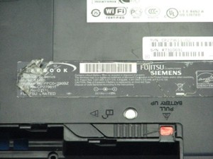 Gehäuse unten  Lifebook S7110 Notebook 10066441-23953