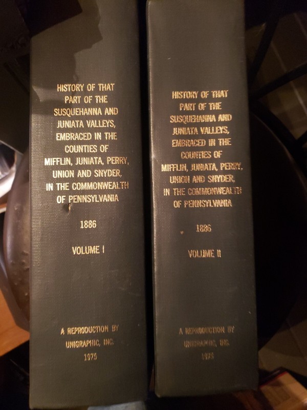 HISTORY OF PA COUNTIES PERRY MIFFLIN UNION SNYDER JUANITA BOX618