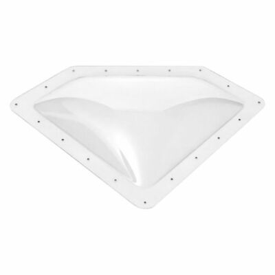Icon 01864 RV Trailer Neo Angle Outer Skylight Clear 11''W x 24''L