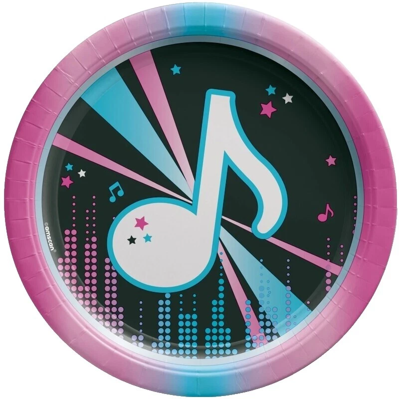 Placas de Fiesta Multicolor Música