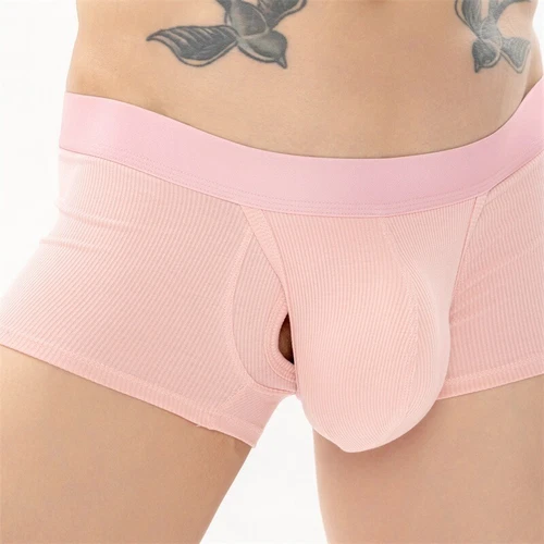 Mens Panties Breathable Boxer Brief Separate U Pouch Elastic Waistband Underwear - Bild 6 von 22