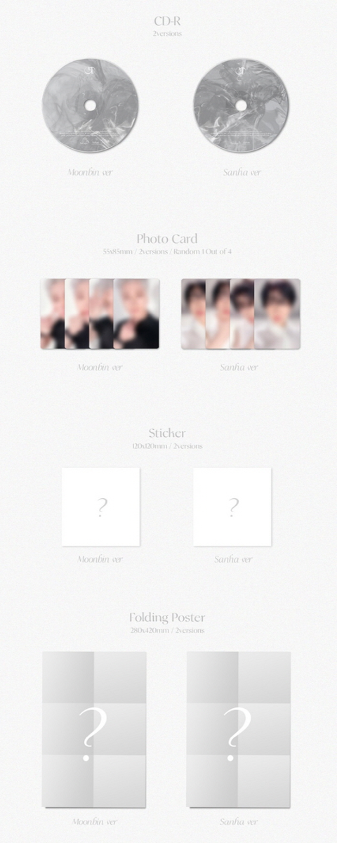 Incense-Sanha Version-Random Cover W/20pg Booklet, Photocard