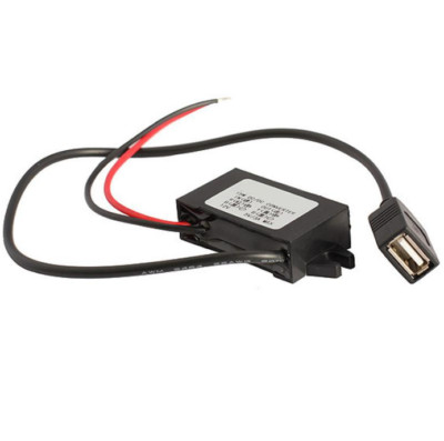 Car Charger Converter DC 12V to 5V 3A 15W Step Down Module Voltage Regulator 