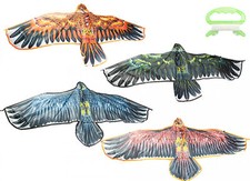 AQUILONE AQUILA VOLANTE - 1,2M X 60CM CON CORDA 30M, DIVERTIMENTO ESTERNO AD ALTA QUOTA