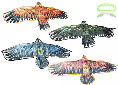 FLIEGENDER ADLER DRACHEN - 1,2M X 60CM MIT 30M SCHNUR, HOCHFLIEGENDER OUTDOOR SPASS