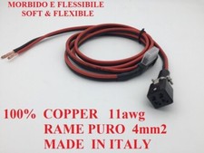 Yaesu Sommerkamp FT-80 FT 80 Power Cord Cable 12V DC SOFT FLEX