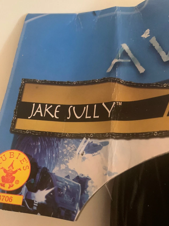 New Rubies Avatar Jake Sully Mask Vinyl Adult Size OSFM Blue - Image 3 of 3