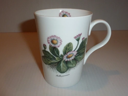 Royal Victorian Staffordshire Mug, Purple/Yellow Floral Designs