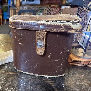 MidCentury ADAMS 7x50 Marine Binoculars w/Original Leather Field Case Nautical