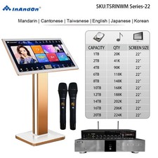 TSRINWM Series 22" MIC INANDON Karaoke Player  Machine  Stytle 22" Touch Screen