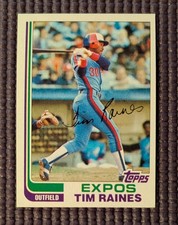 1982 Topps Tim Raines #70 Expos 2nd Year Card NM HOF