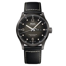 Mido Multifort M Chronometer Automatic Black Leather Men's Watch M0384313605700