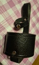 Leather Bottle Holder Black Belt loop