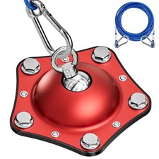 Dog Tie Out Cable and Stake for Outside Camping, 360 Swivel Dog Anchor, wit