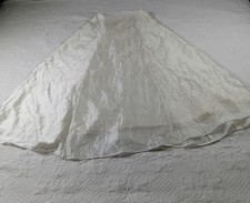 Rampage Evening Skirt Women's 11 White Lined Taffeta Shiny Crinkled Vtg USA EUC