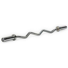 Olympic 60 EZ Barbell Curl Weight Bar, 2 Clam...
