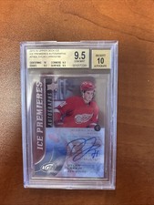 2015-16 UD Ice Premieres Autographs Dylan Larkin Rc /199 BGS 9.5 Gem Mt 10 Auto