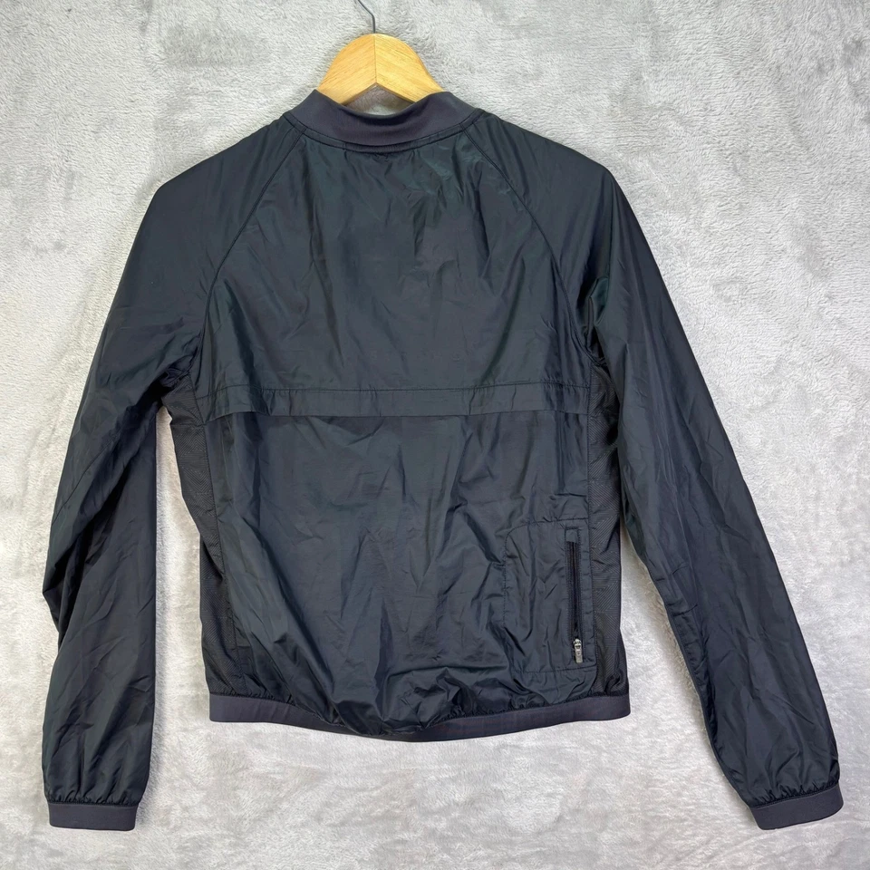 Chaqueta para mujer Nike Dri-Fit negra amarilla ribete Livestrong cremallera completa talla pequeña Foto 3 de 4