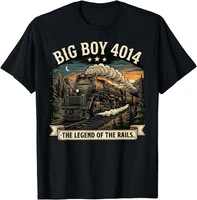 Big Boy 4014 Steam Engine Locomotive Train Vintage Railroad T- shirt HM1703
