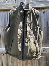 Abercrombie  Fitch A F Full Zip Vest Fleece Lined Green Mens Medium