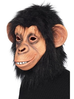Smiffys Chimp Mask, Black