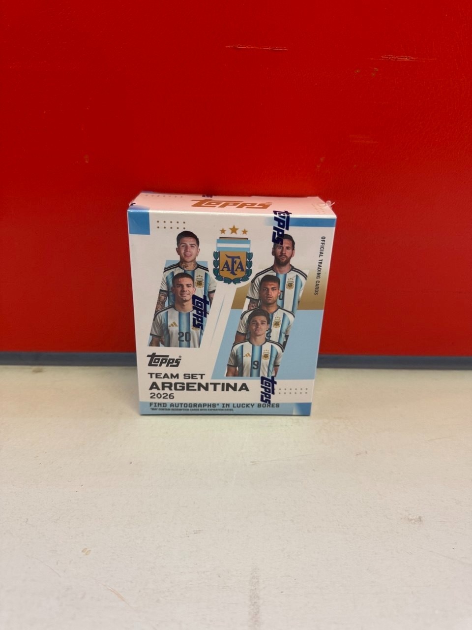 Topps Team Set Argentina 2026 Hobby Box Messi Alvarez Trading Cards Sealed Neu