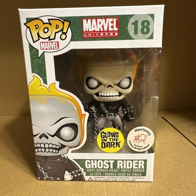 Funko Pop GHOST RIDER (18) HARRISON'S EXCL-GLOW IN THE DARK-MARVEL-ORIGINAL