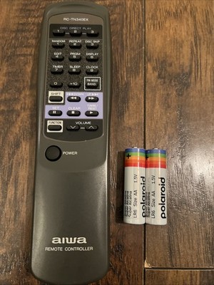 Genuine Aiwa RC-TN340EX Remote Control Unit Disc Player Radio TV